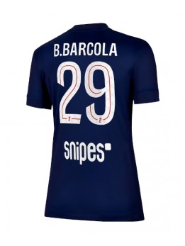 Paris Saint-Germain Bradley Barcola #29 Replika Hemmakläder Dam 2025-26 Kortärmad